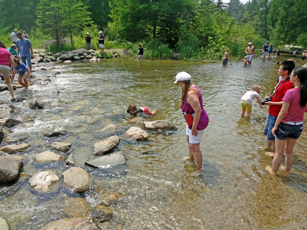 Karen Duquette walked across The Mississippi River